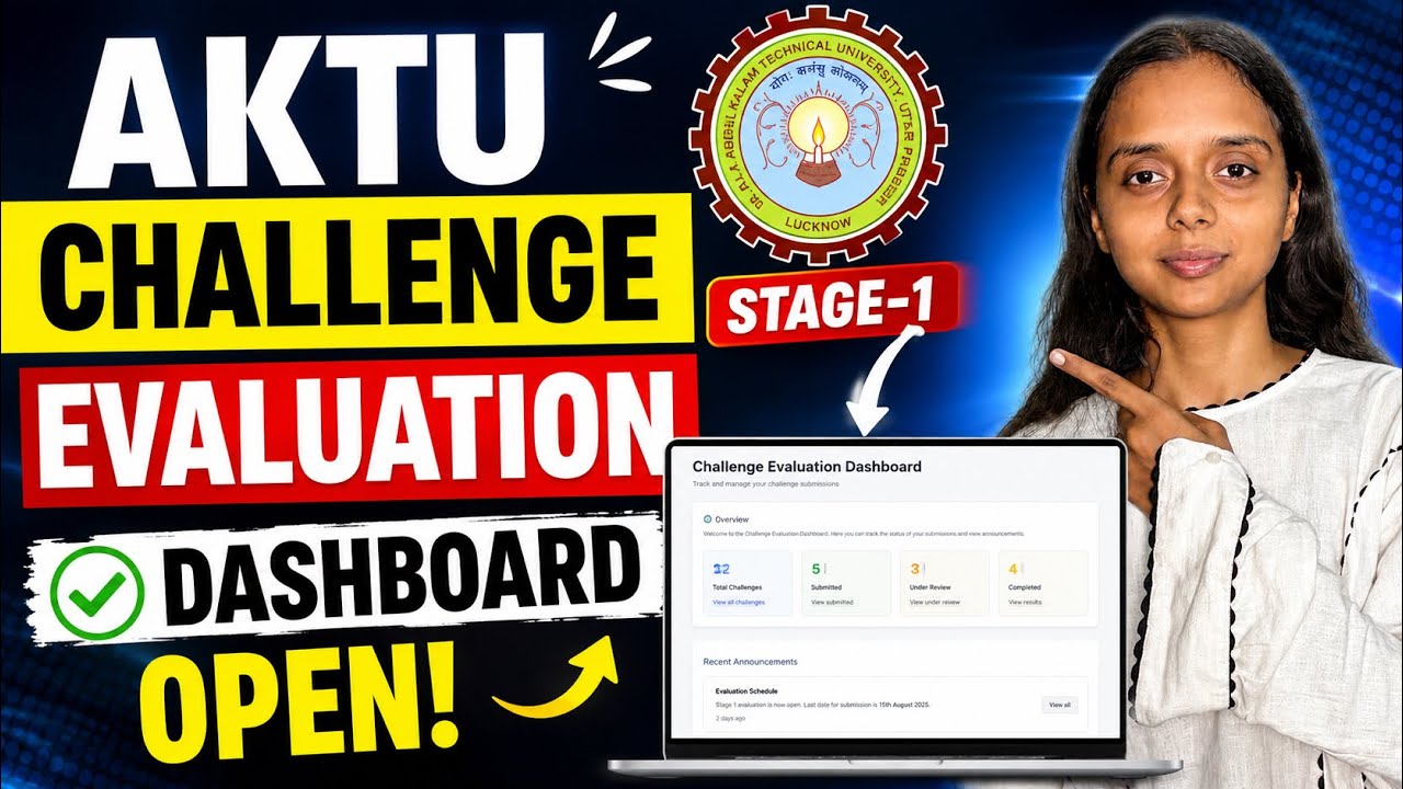 AKTU Challenge Evaluation Dashboard Open | Eligible Students 2026