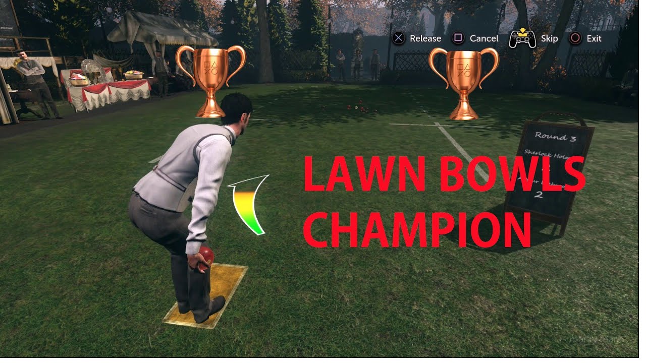 Lawn Bowls Champion Trophy Achievement Sherlock Holmes The Devils Daughter