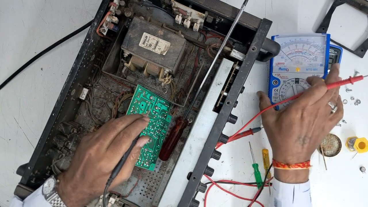 How to Repair Ahuja SSA 250M Amplifier | Fix Distorted & Cracking Sound