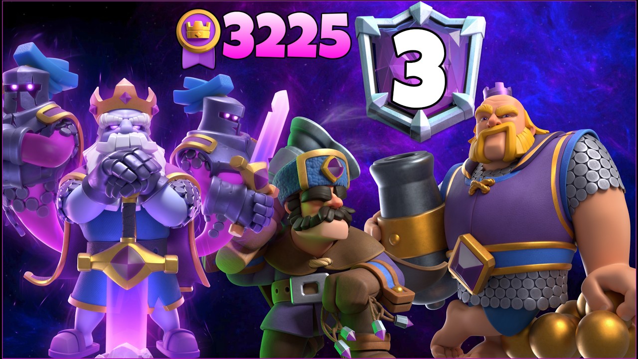 Top 3/3225🥇 with Royal Giant Evolution Deck.!