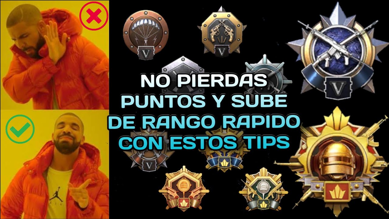 COMO SUBIR DE RANGO RÁPIDO EN PUBG MOBILE Y LLEGAR A CONQUISTADOR, TIPS PARA NO PERDER PUNTOS