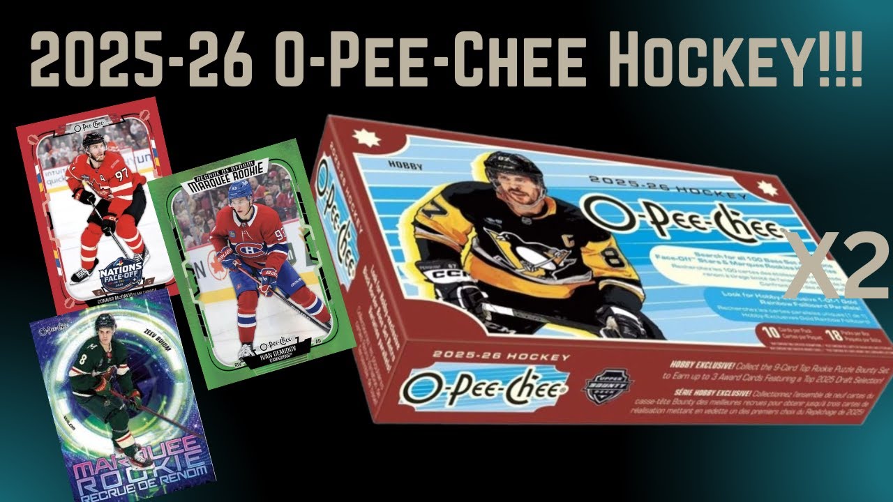 🏒🔥New Release - 2025-26 O-Pee-Chee Hockey Hobby Box Break x 2🔥🏒