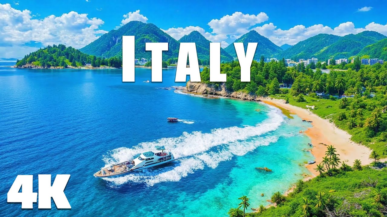 Italy 4K - DRONE FOOTAGE ULTRA HD, Cinematic Skyline & Desert Oasis Aerial with Deep House Chill