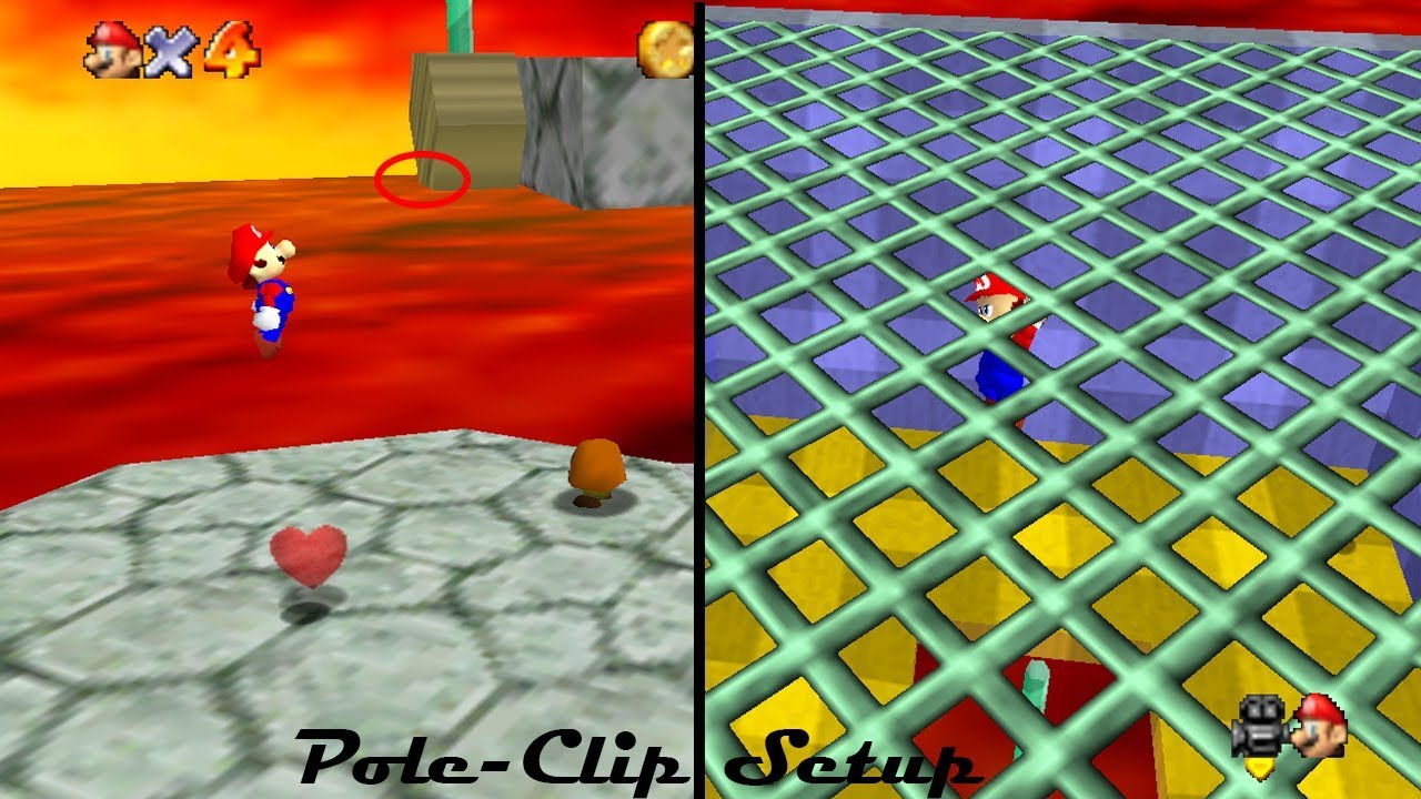 SM64: Bowser in the Fire Sea Pole Clip Setup Tutorial