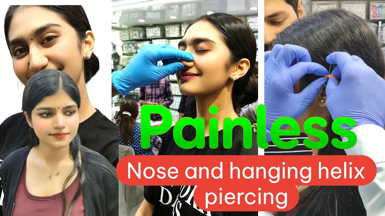 Nose & Hanging Helix Piercing Experience ✨ Customer darr rahi thi! | Raju yadav piercing vlogs