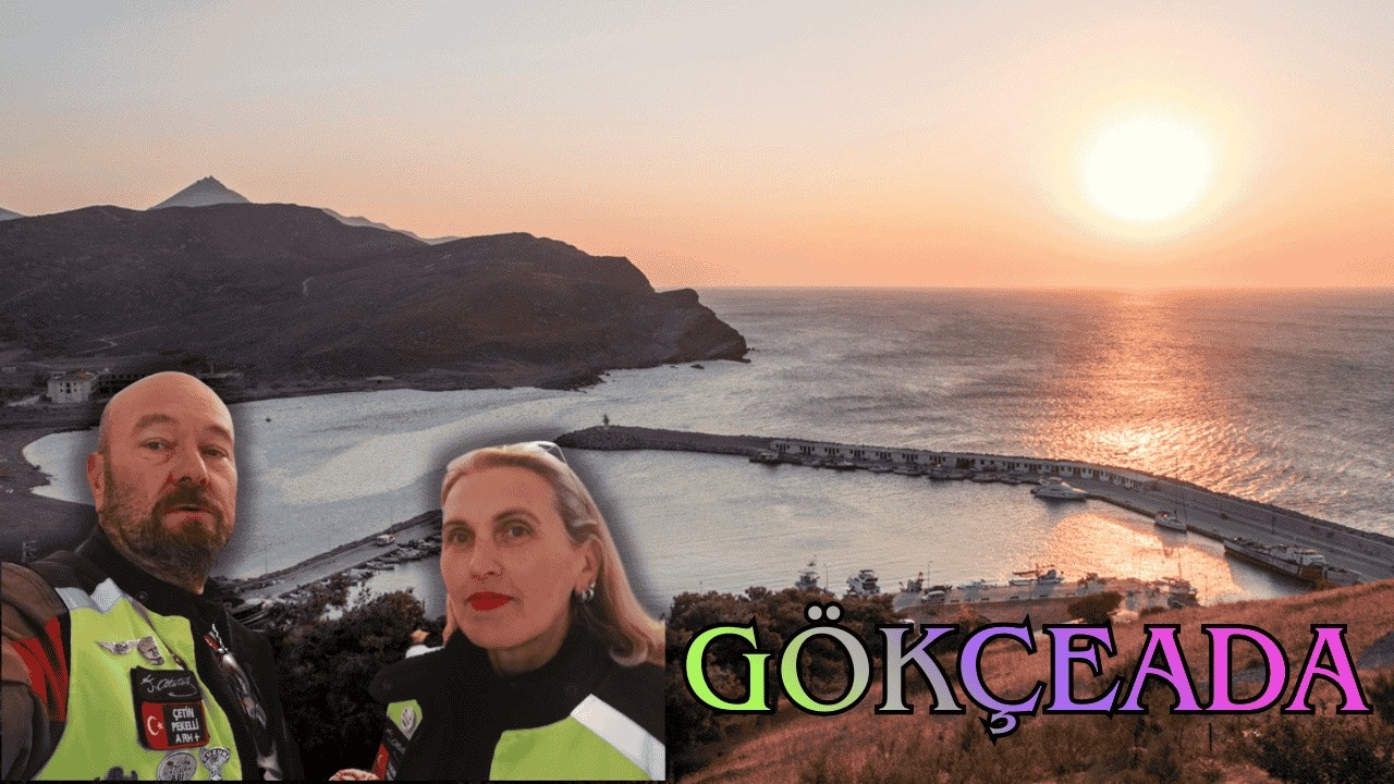 GÖKÇEADA VİRAJLARINI MOTORSİKLETLE GEZİYORUZ#bengezerimabi