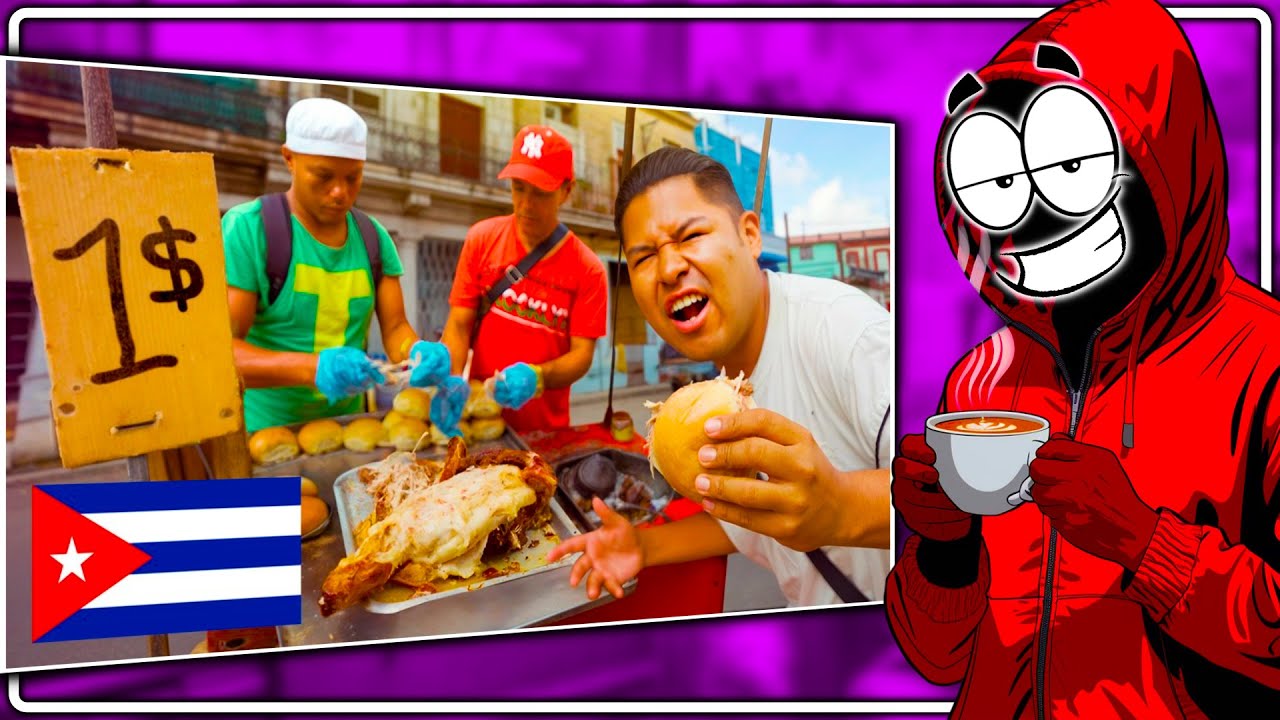 VitySmile Reacciona a PROBANDO COMIDA CALLEJERA SUPER BARATA EN CUBA
