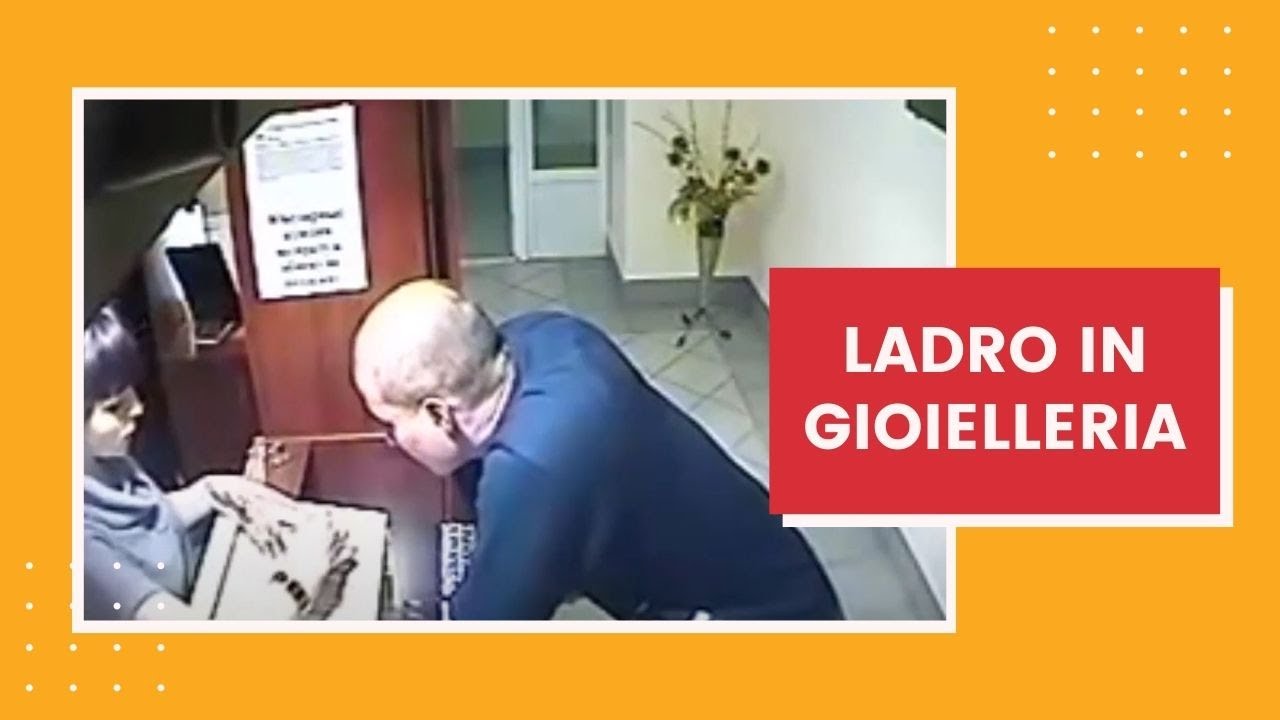 Furto in gioielleria . Ladro