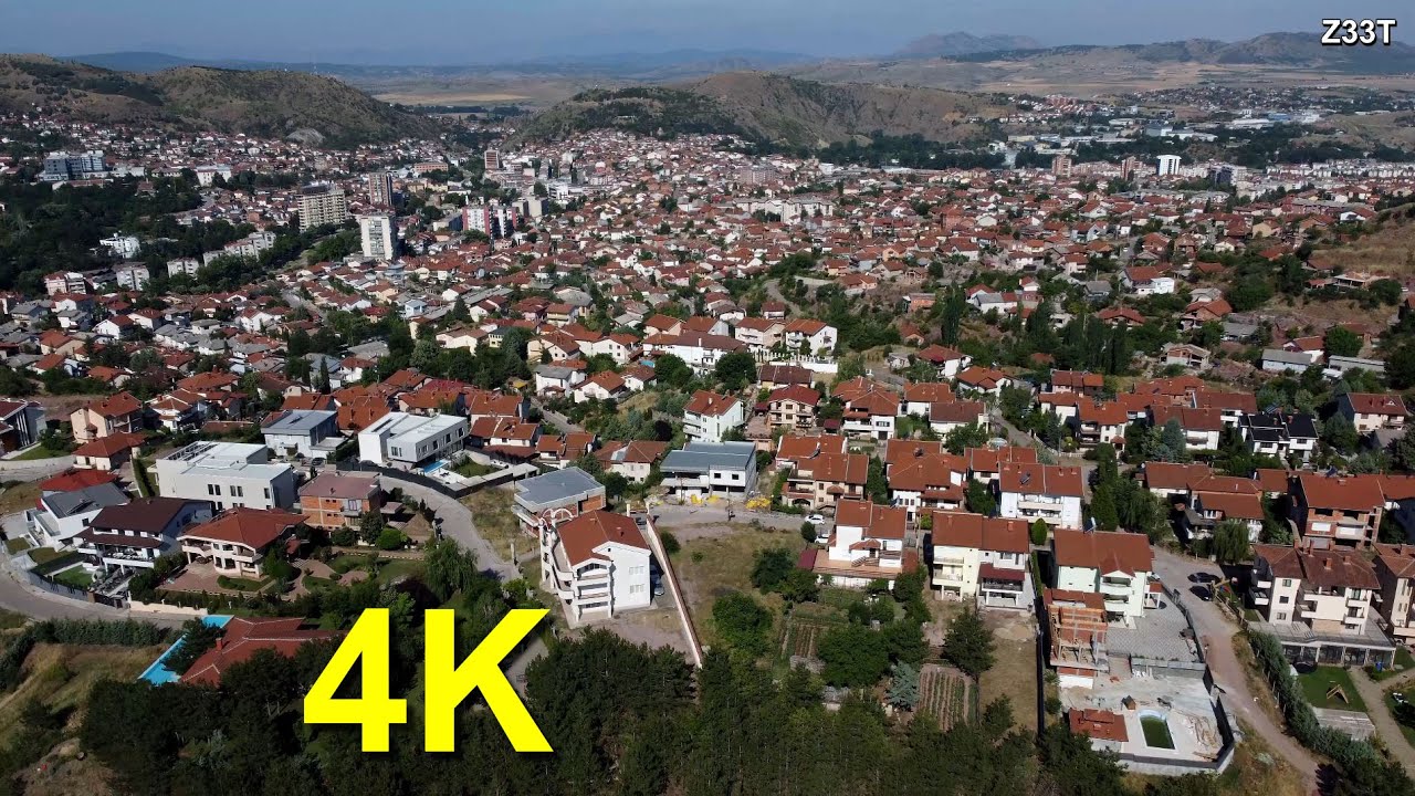 Shtip - Macedonia (Panoramic video from above in 4K) 1