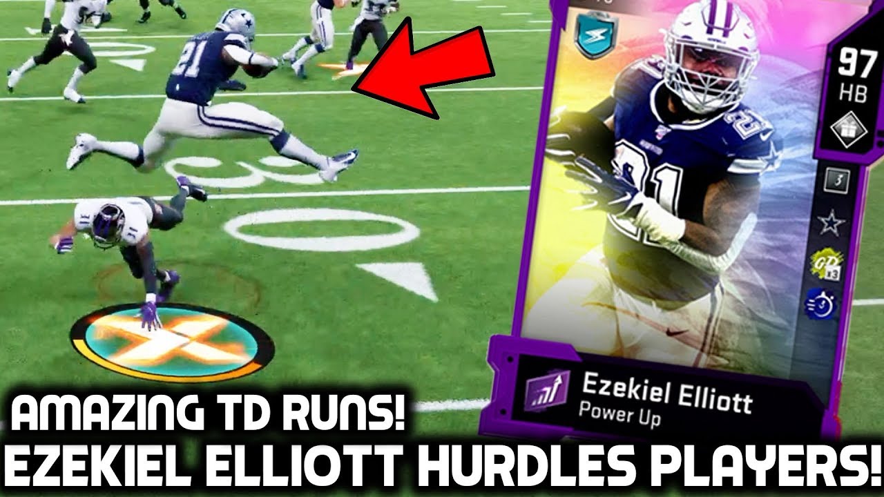 EZEKIEL ELLIOTT HURDLES PLAYERS! CRAZY TD RUNS! Madden 20 Ultimate Team