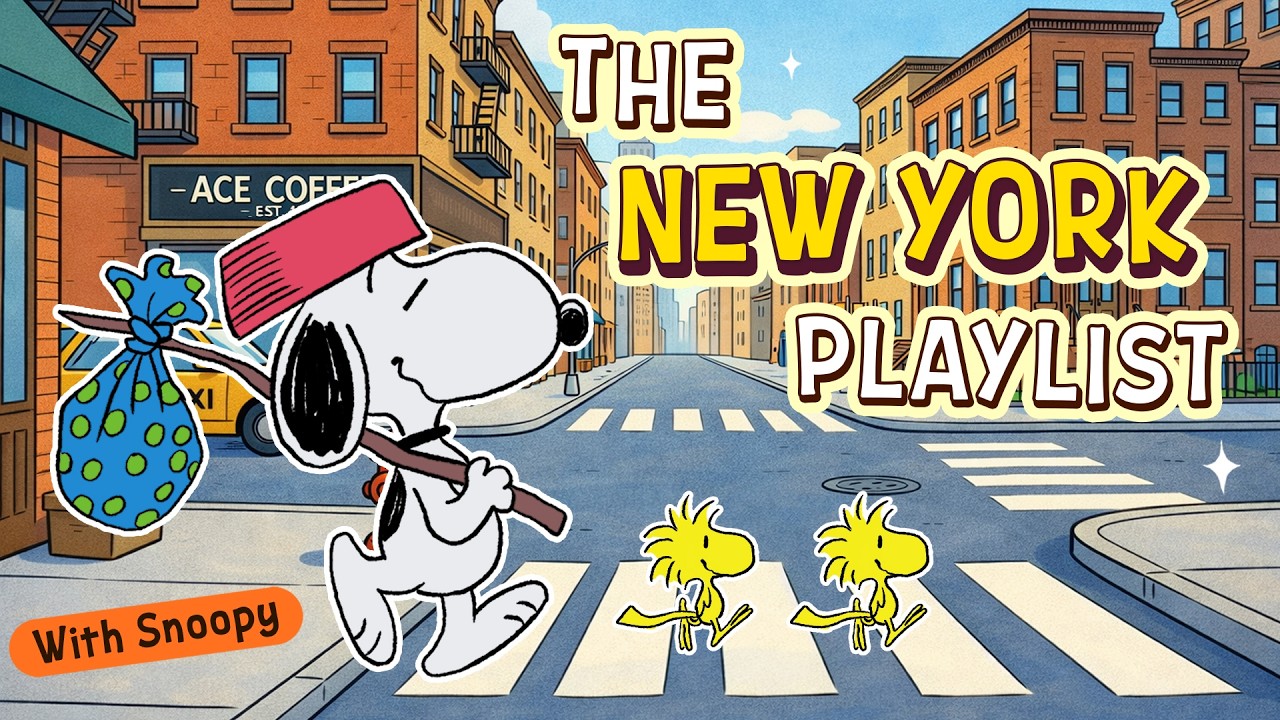 The New York Playlist with Snoopy 🗼🏙️ |  Jazz Tunes for a City Vibes for a Busy Life