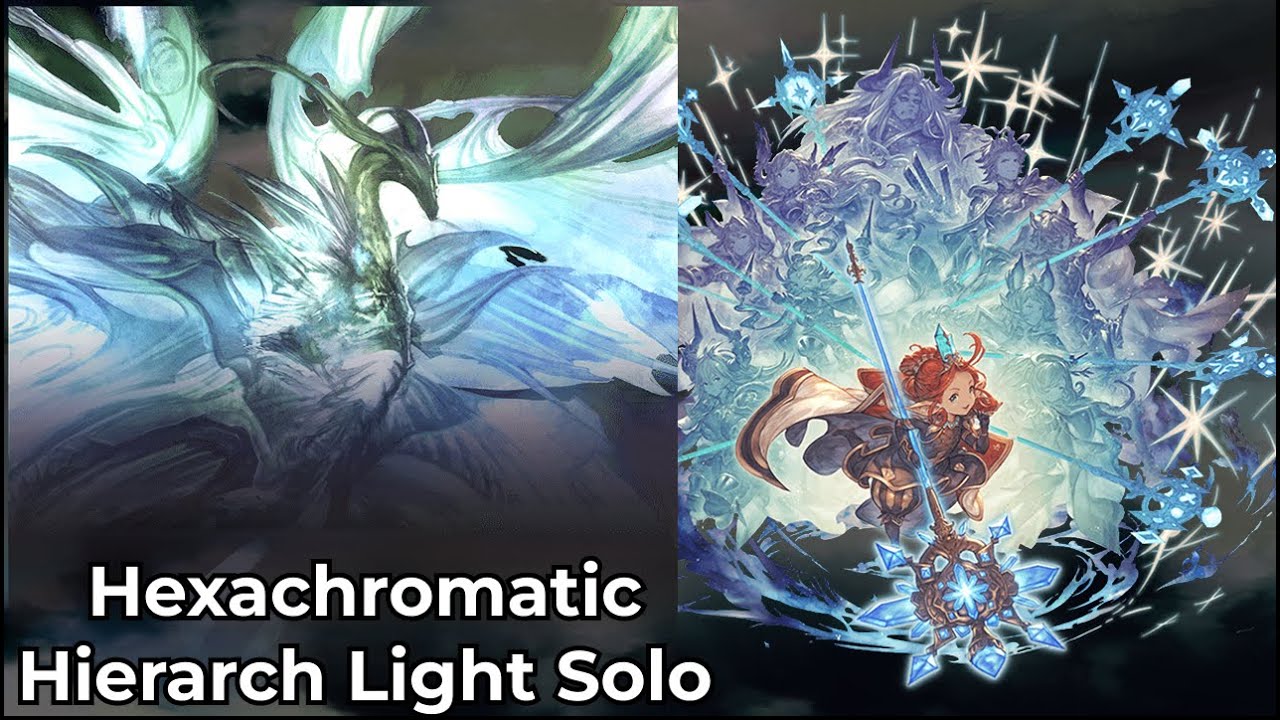 【GBF】 Hexachromatic Hierarch Light Kengo Solo w/ Fif /【グラブル】天元ソロ 光剣豪 (フュンフ)