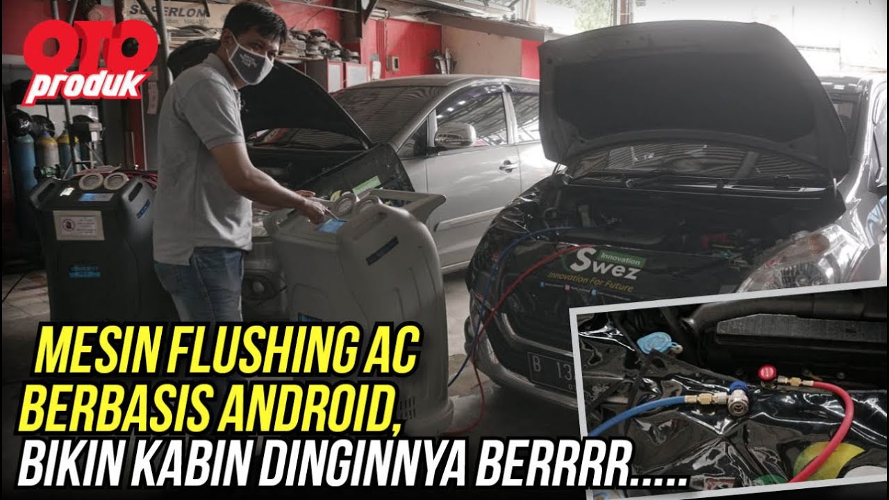 Mesin Flushing AC Mobil Tektino, Kuras Freon & Oli Kompresor Tanpa Bongkar | Oto Produk
