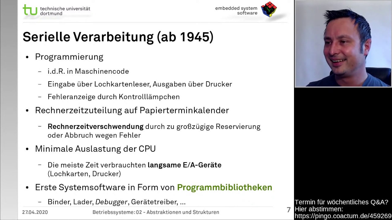 Vorlesung Betriebssysteme - 02 Abstraktionen und Strukturen