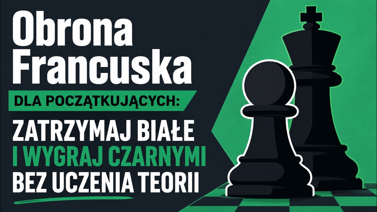 Obrona Francuska dla początkujących: zatrzymaj Białe i wygraj Czarnymi bez uczenia teorii