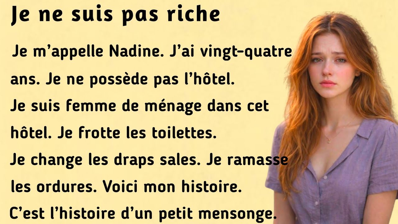 He Thinks I Am Rich । Improve your French । Learn French through this simple story ( A1-A2 )