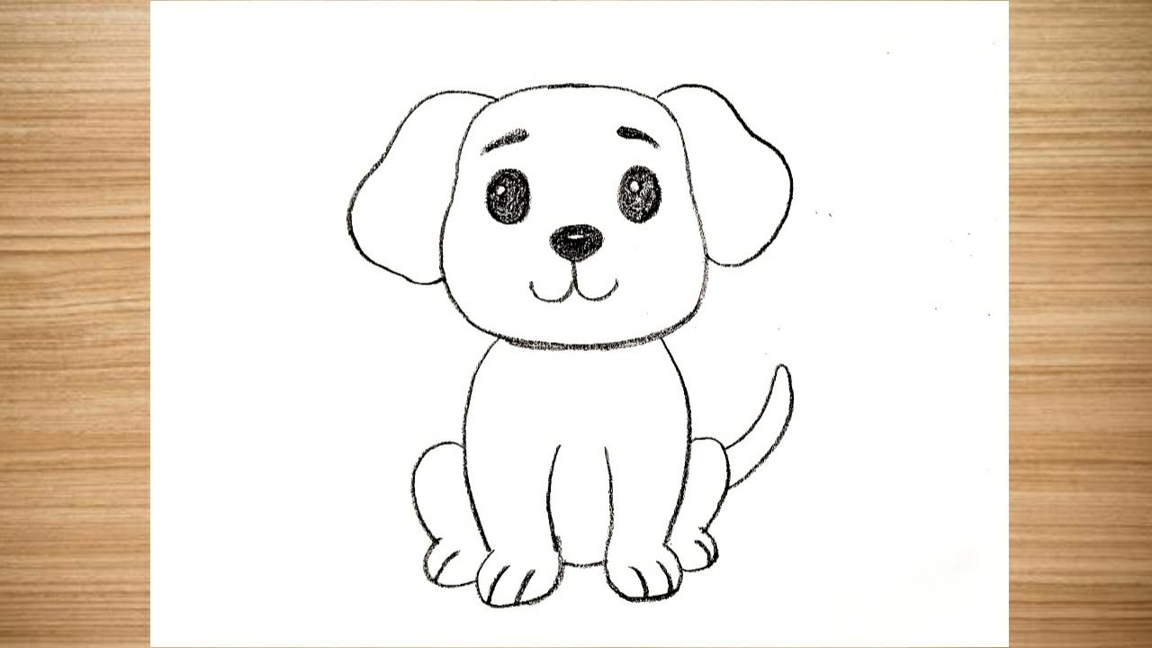 How to draw a Dog 🐶 easy drawing