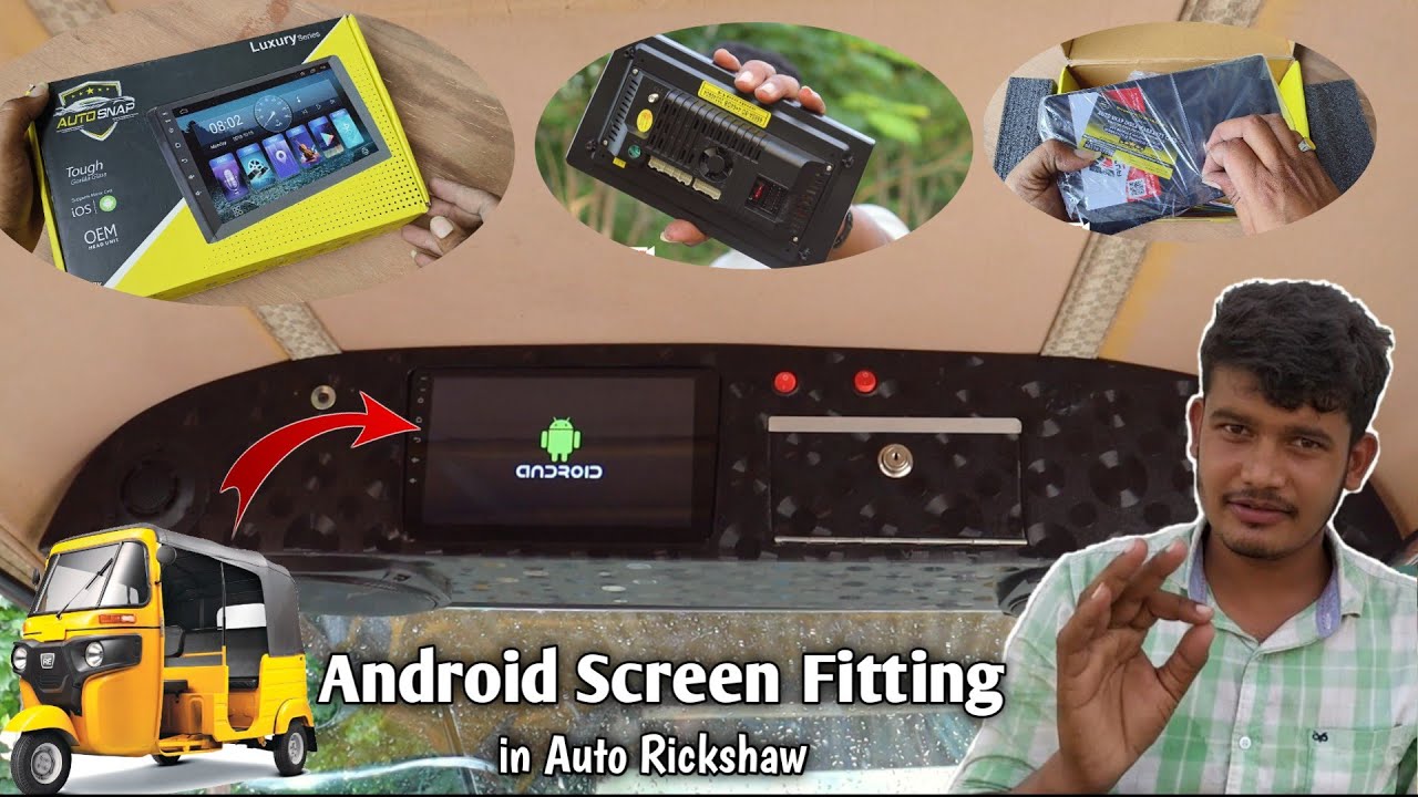 How To Install Android Stereo In Auto Rickshaw | Android Screen | Naveed Electration