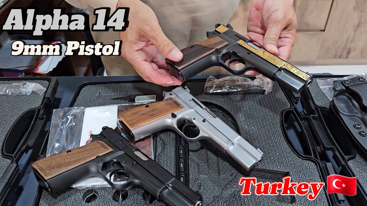 9mm Alpha 14 Pistol Unboxing and Review. 
