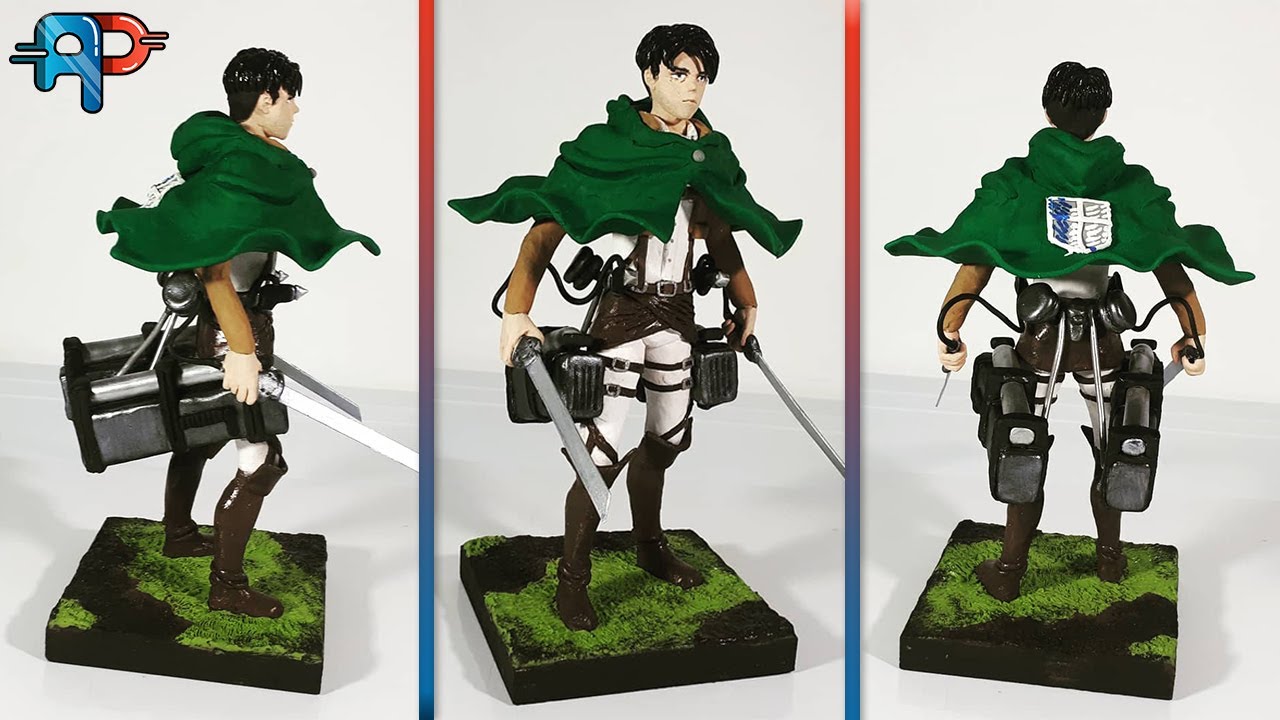 013. Escultura en plastilina - Cómo hacer a Levi Ackerman, Paso a paso - Shingeki no Kyojin.