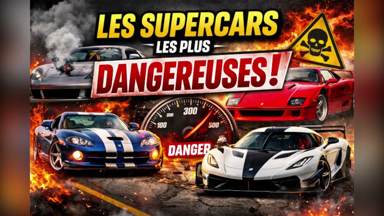 7 supercars que même les pilotes respectent ⚠️