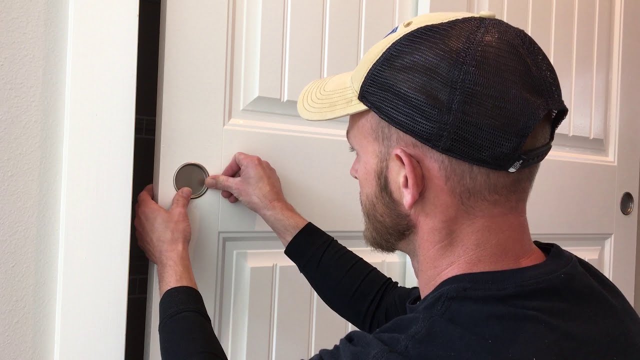Installing  pocket door handle  (Sliding Closet Doors)