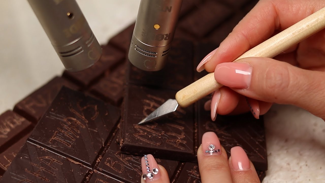 АСМР Имена подписчиков на шоколаде 🍫