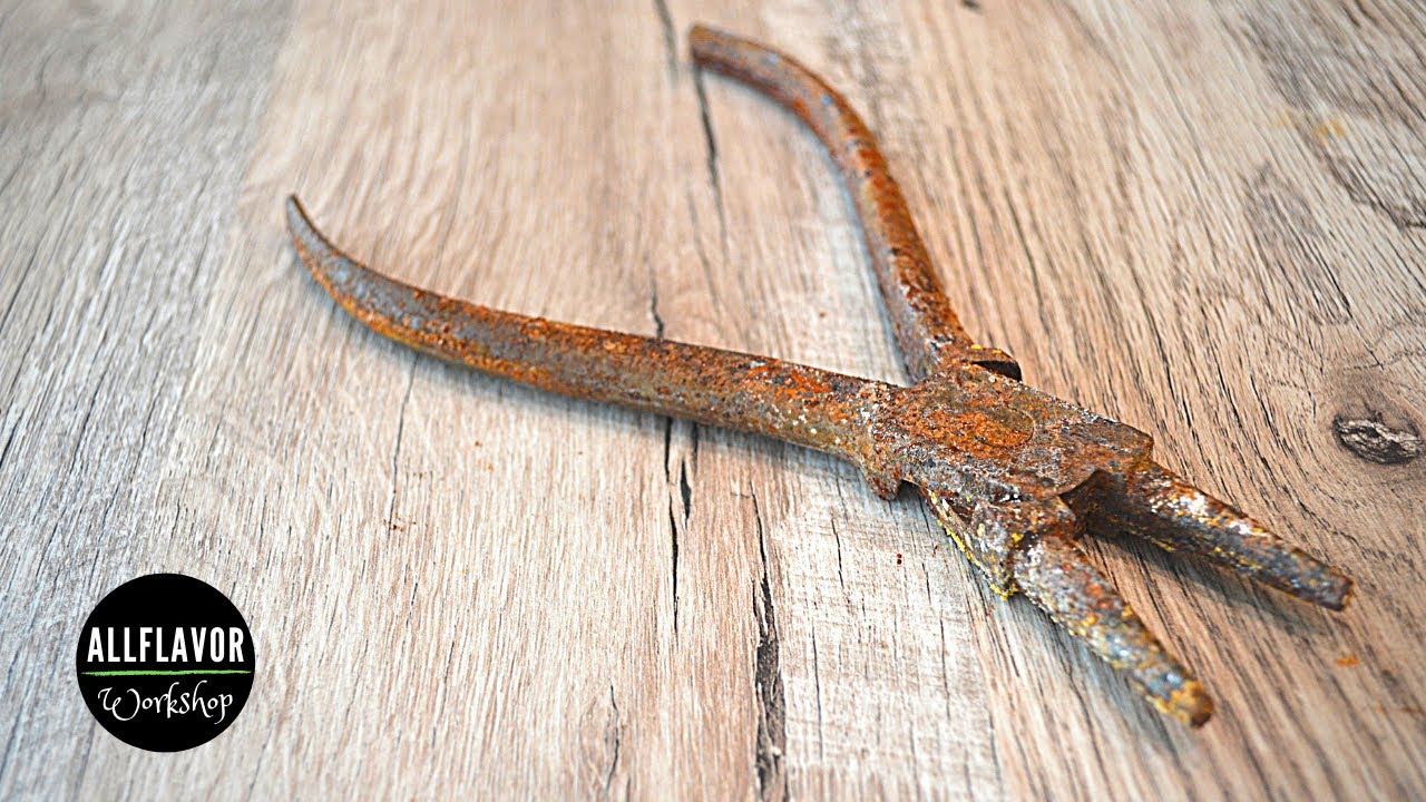 Restauraci&oacute;n de Alicates de Punta Redonda oxidados | Rescate de Herramientas Manuales