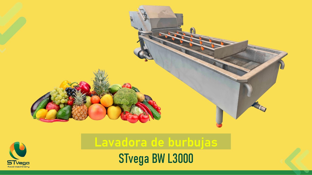 Lavadora de burbujas STvega BW L3000 para vegetales y frutas