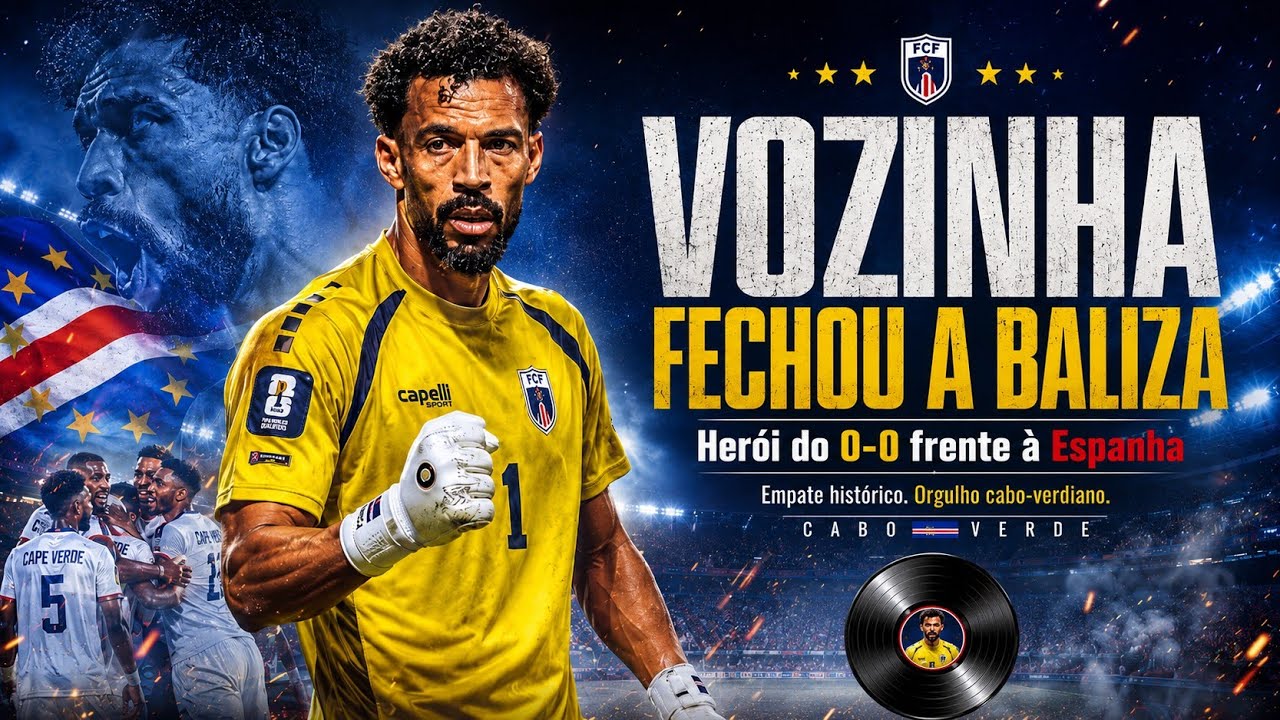 VOZINHA FECHOU A BALIZA 🇨🇻 | Homenagem ao Her&oacute;i de Cabo Verde vs Espanha 0-0