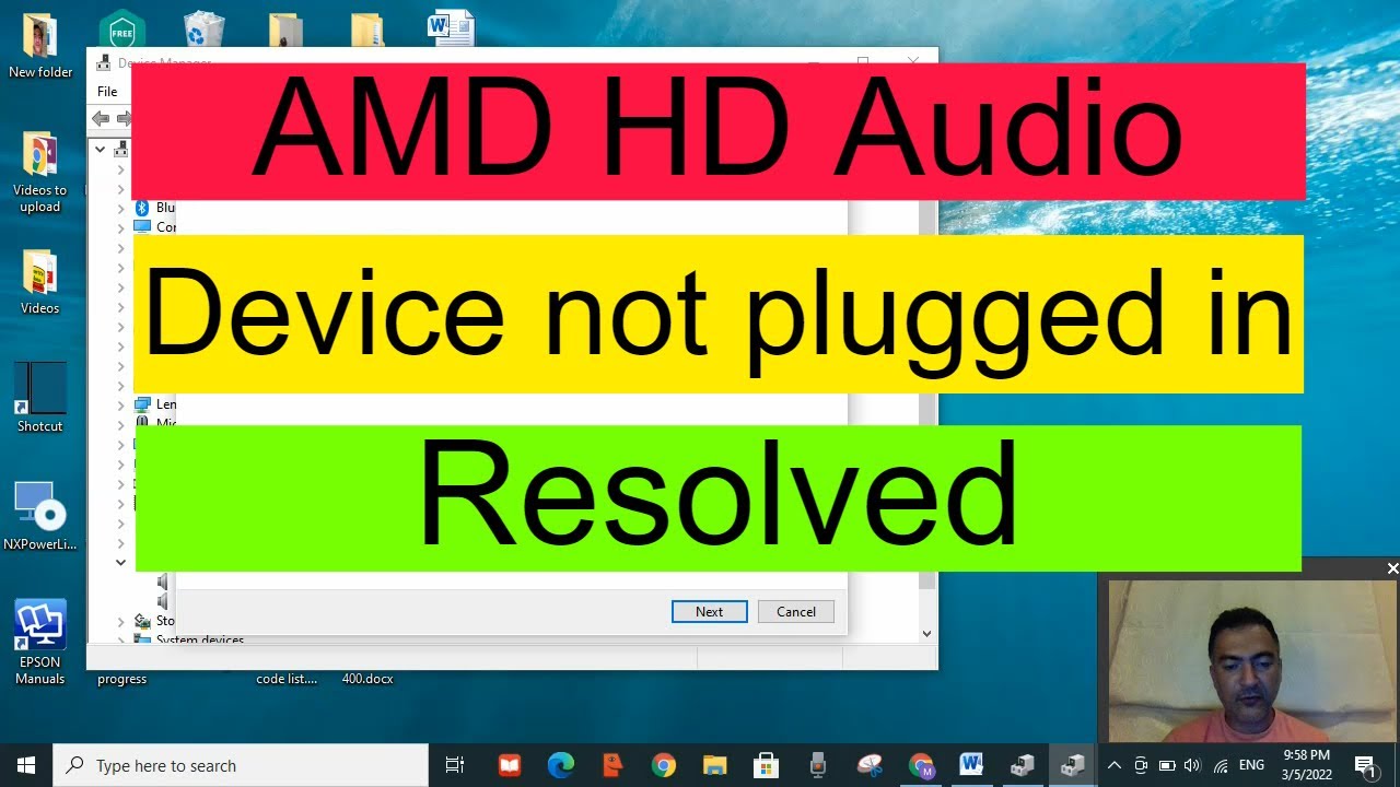 How to Fix AMD High Definition Audio Device Not Plugged in Windows 10