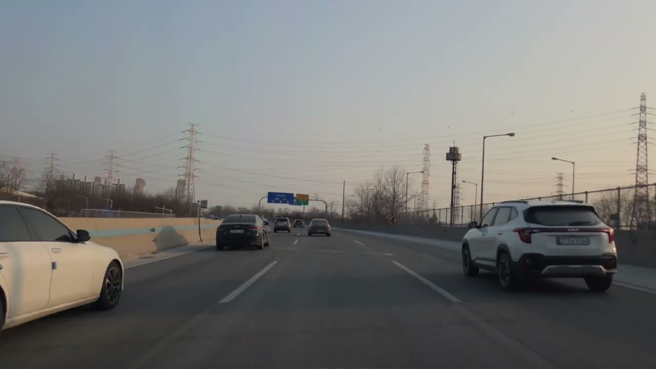 영동고속도로 인천 남촌 - 양촌IC 드라이브 | 테슬라 모델 Y 주행영상 4K60P