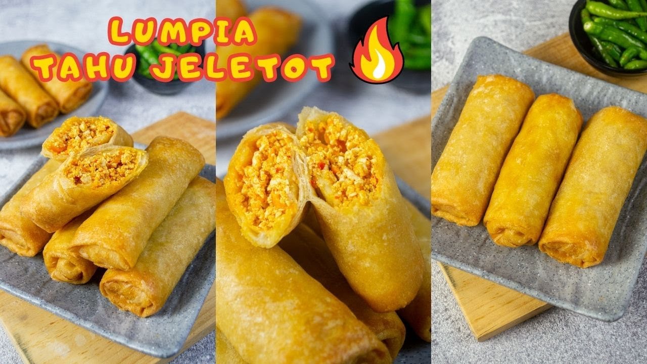 PEDASNYA BIKIN NAGIH! Begitu Matang Langsung Ludes! Resep LUMPIA TAHU JELETOT