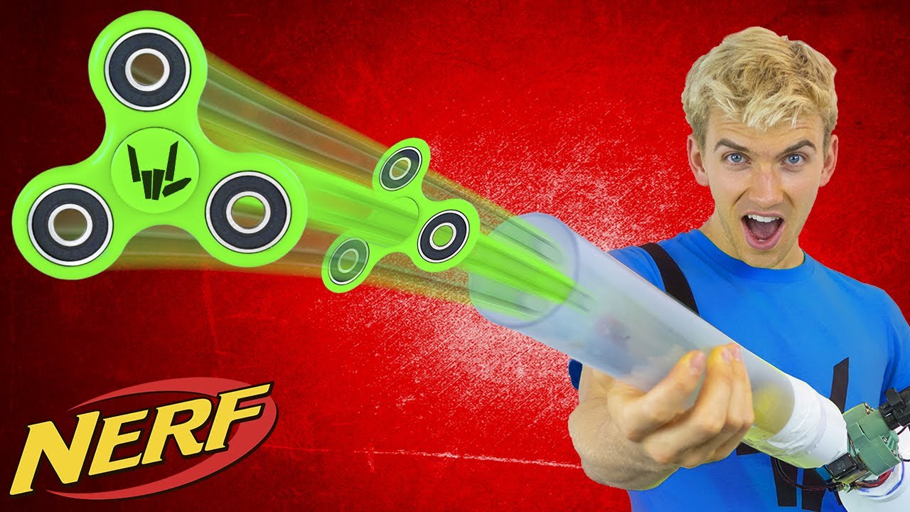 FIDGET SPINNER NERF GUN!!