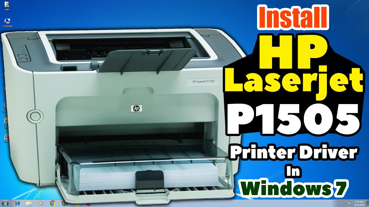How to Download & Install HP LaserJet P1505 Printer Driver in Windows 7