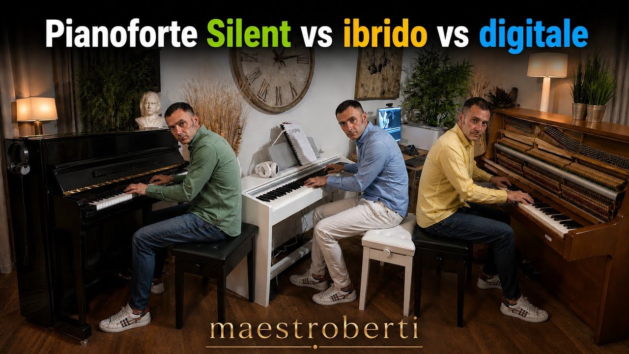 Pianoforte IBRIDO vs SILENT vs DIGITALE