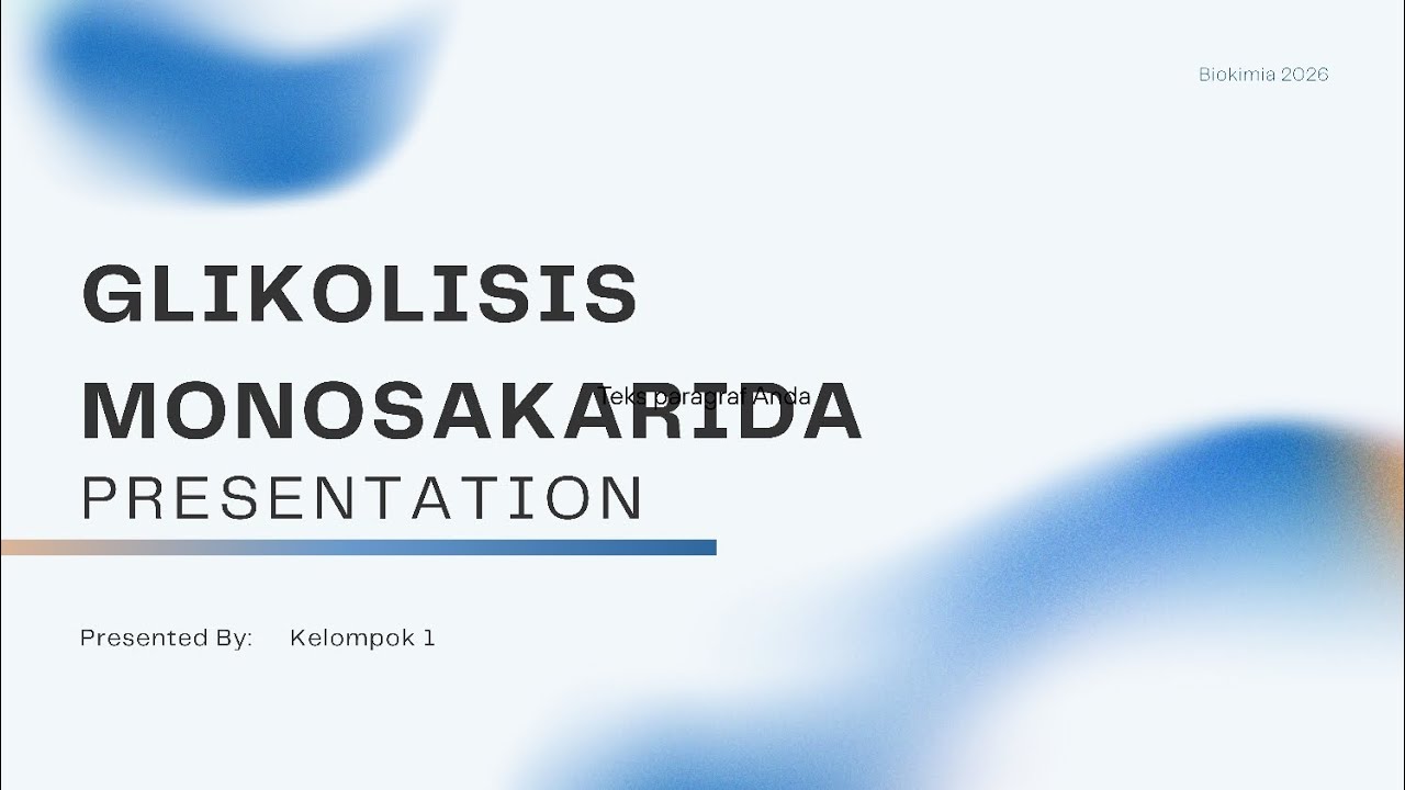 Kelompok 1 Glikolisis Monosakarida || Biokimia Kelas 6B 
