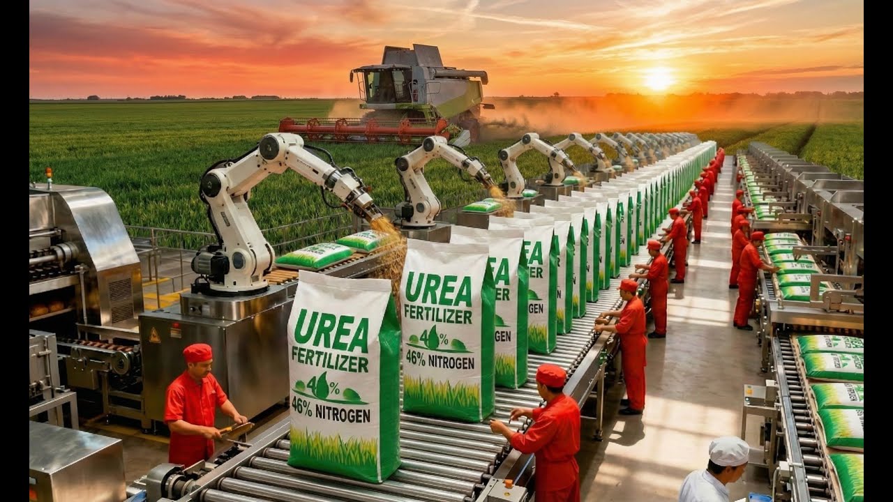 Inside a Modern Urea Fertilizer Factory: From Production to Farm (Full Process)
