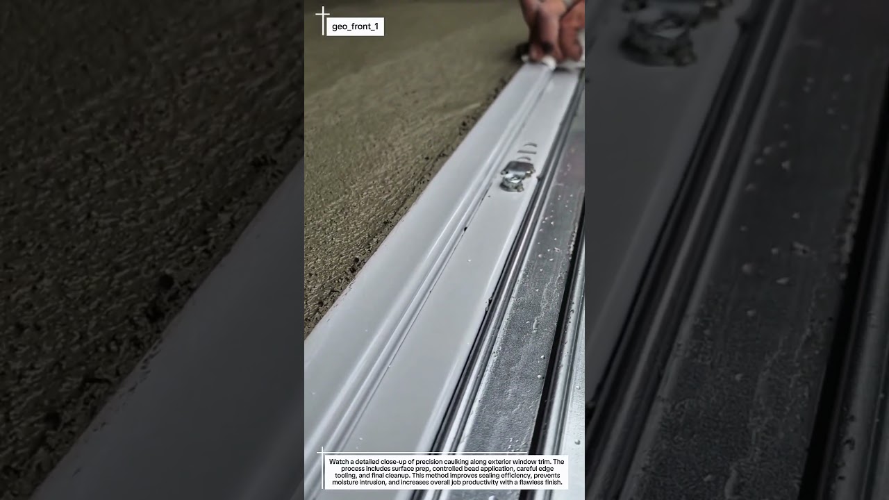 Precision Caulking Along Window Trim | Clean, Professional Finish Every Time
