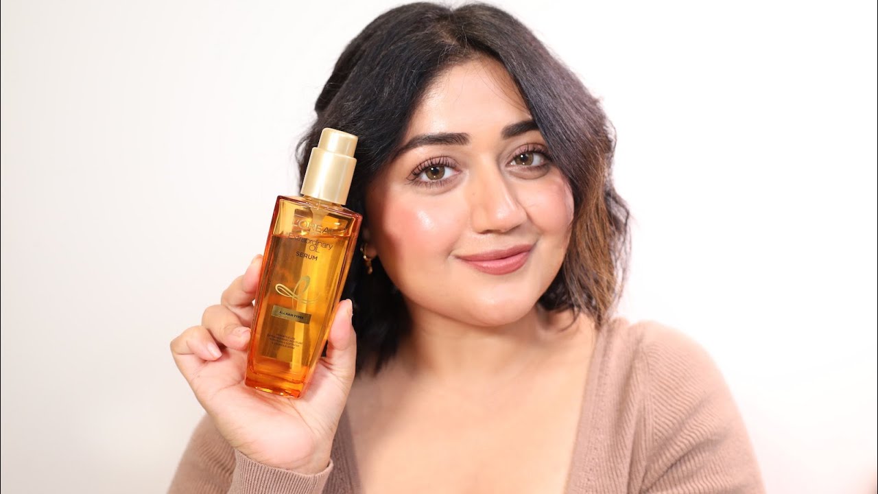 My #1 Serum for Frizzy HAIR | L'Oreal Paris Extraordinary Oil Serum