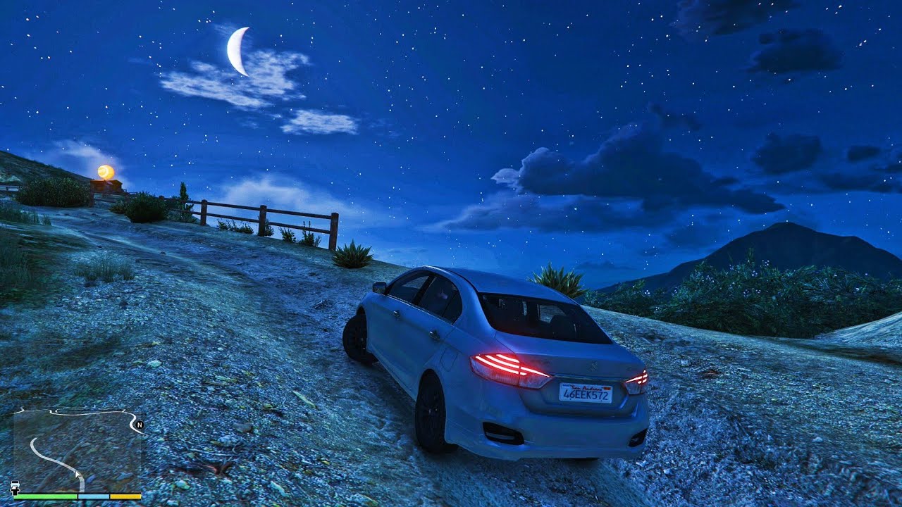 GTA 5 - Maruti Suzuki Ciaz ZDI - Live Accident | Moon Light Vennilave Song - 4K Ultra Realistic