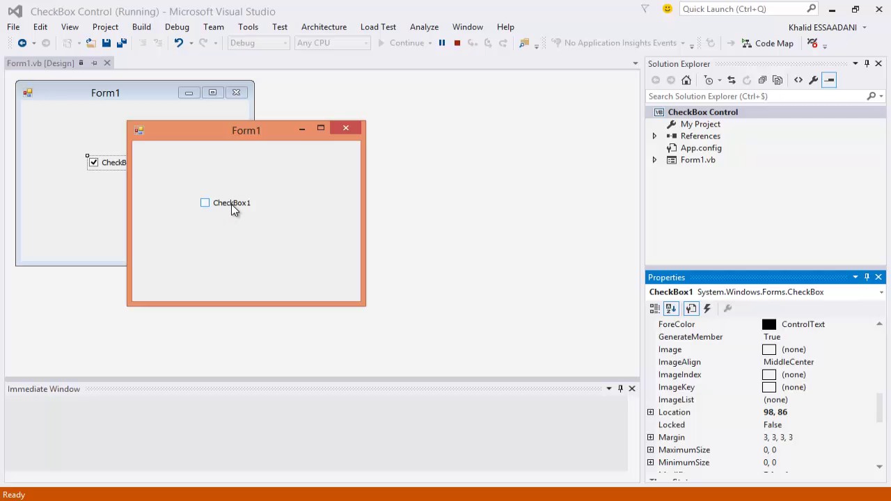 6. أداة مربع الاختيار CheckBox Control