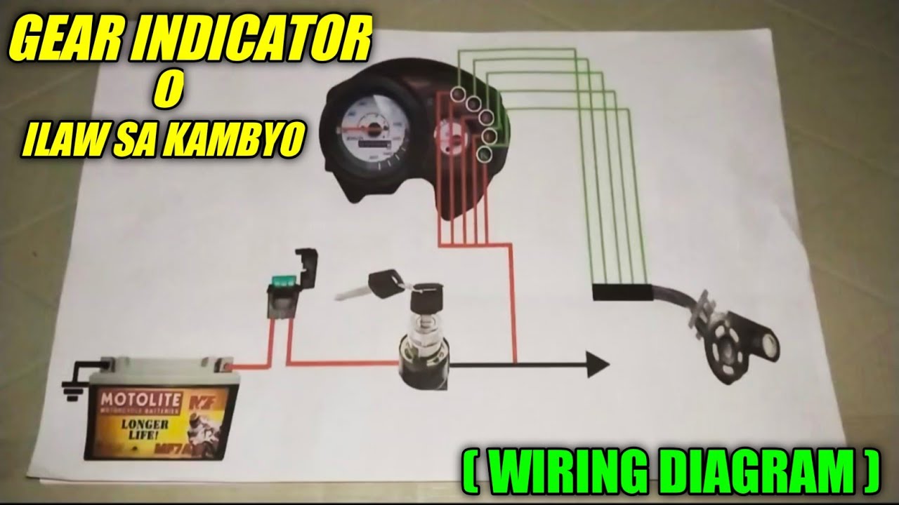 GEAR INDICATOR/SENSOR O ILAW SA KAMBYO ( WIRING DIAGRAM )