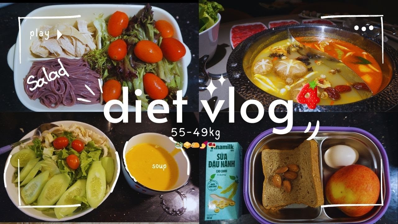 Dietvlog#4 [55-49kg] | Chững cân – học cách kiên trì thay vì bỏ cuộc (❁´◡`❁) 💪