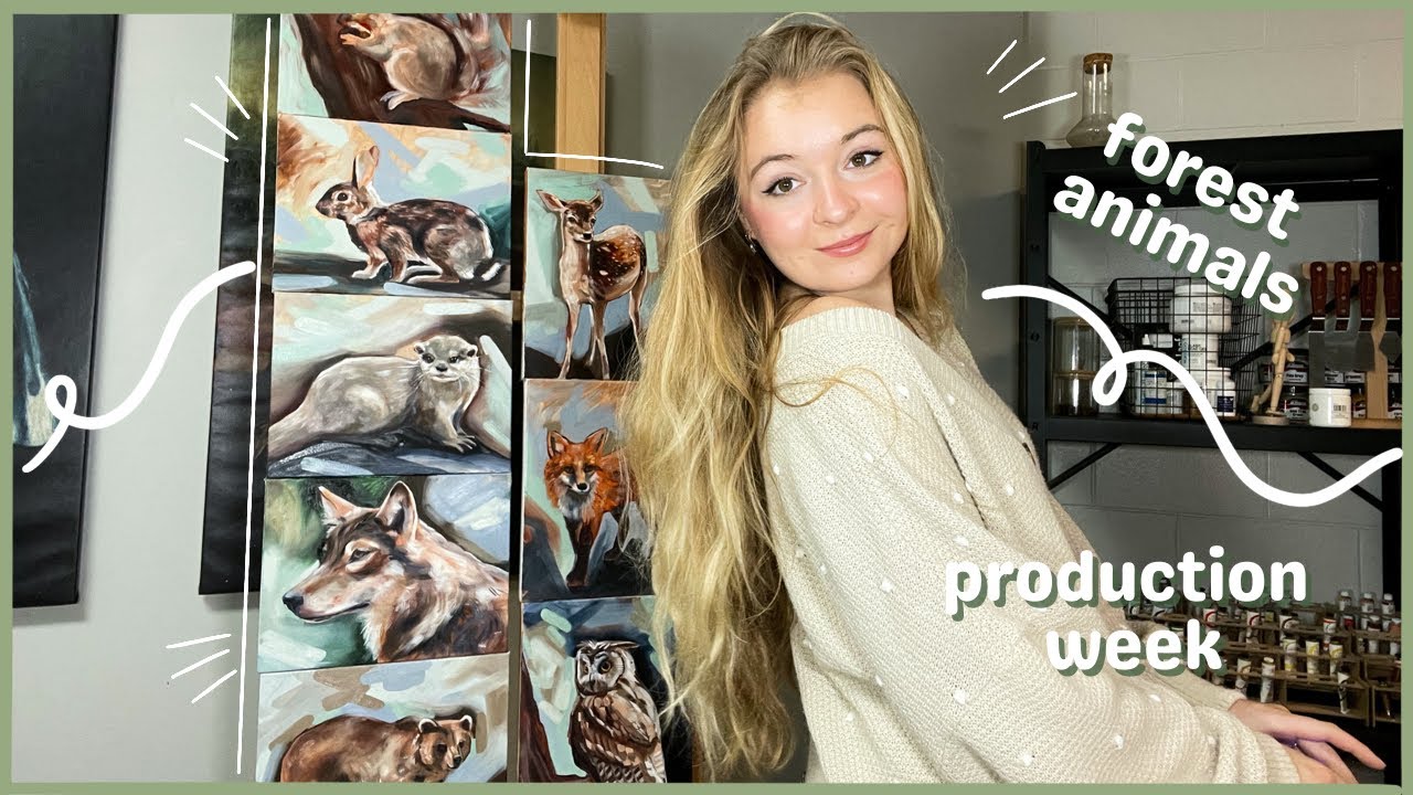 Creating 8 Paintings at Once! -- Production Week Part 1