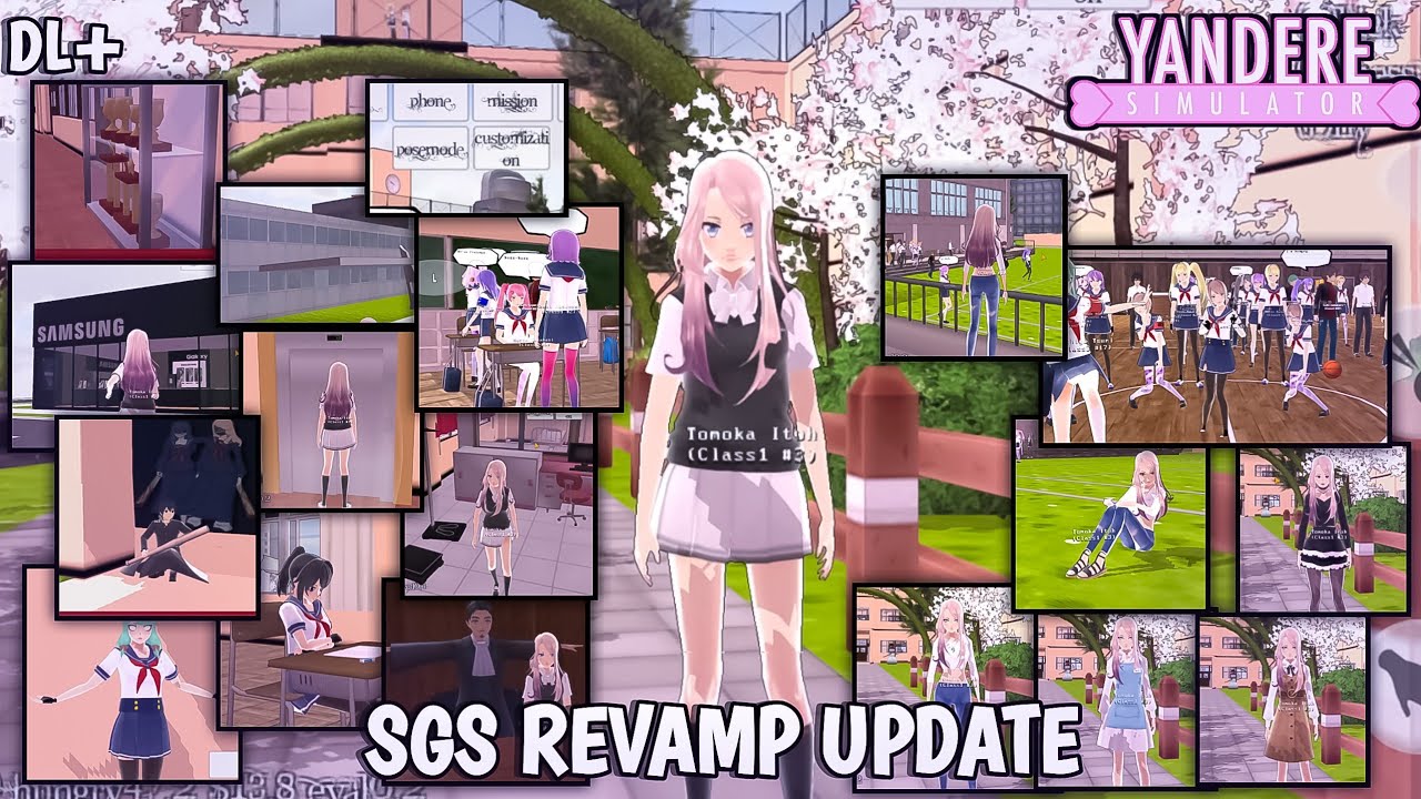 SCHOOL GIRLS SIMULATOR REVAMP MOD (UPDATE) || SGS MOD || YANDERE SIMULATOR FAN GAME ANDROID || DL+