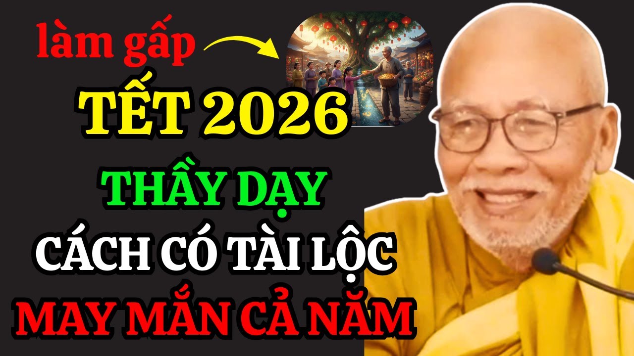 Tết 2026: Làm Theo Lời Thầy Dạy Sẽ Có Tài Lộc, May Mắn Cả Năm | Thiền Sư An Lạc Hạnh
