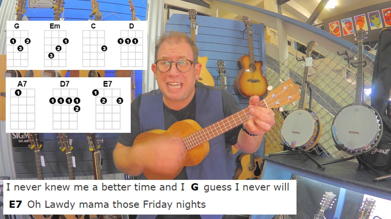 Crocodile Rock  Ukulele strum with Justin and Elton John