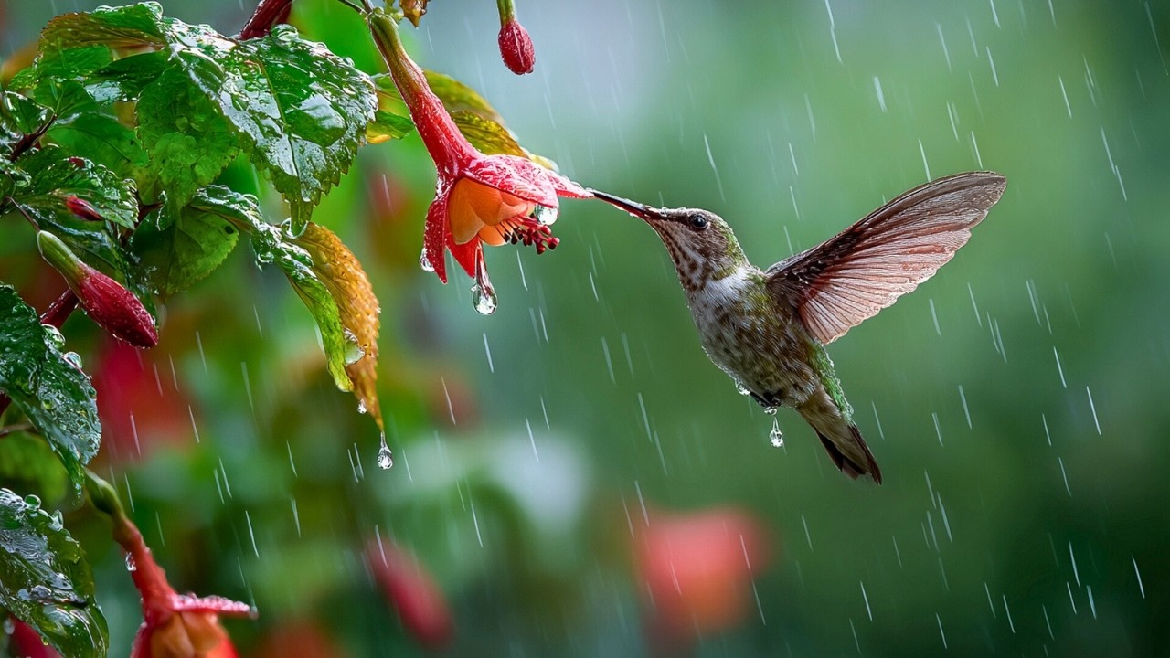 ✨ Piano, Birds & Rain Sounds - Calm Your Mind, Relieve Stress & Sleep Peacefully 🎼🪴🕊️