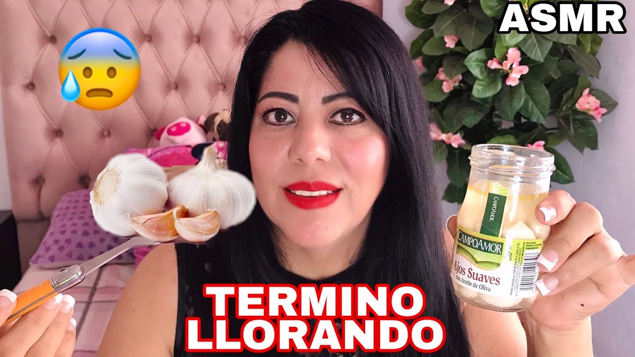 😰ASMR COMIENDO AJOS ENTEROS😰